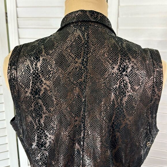 Erin London Vest Small Faux Snakeskin Python NWOT - Picture 7 of 16